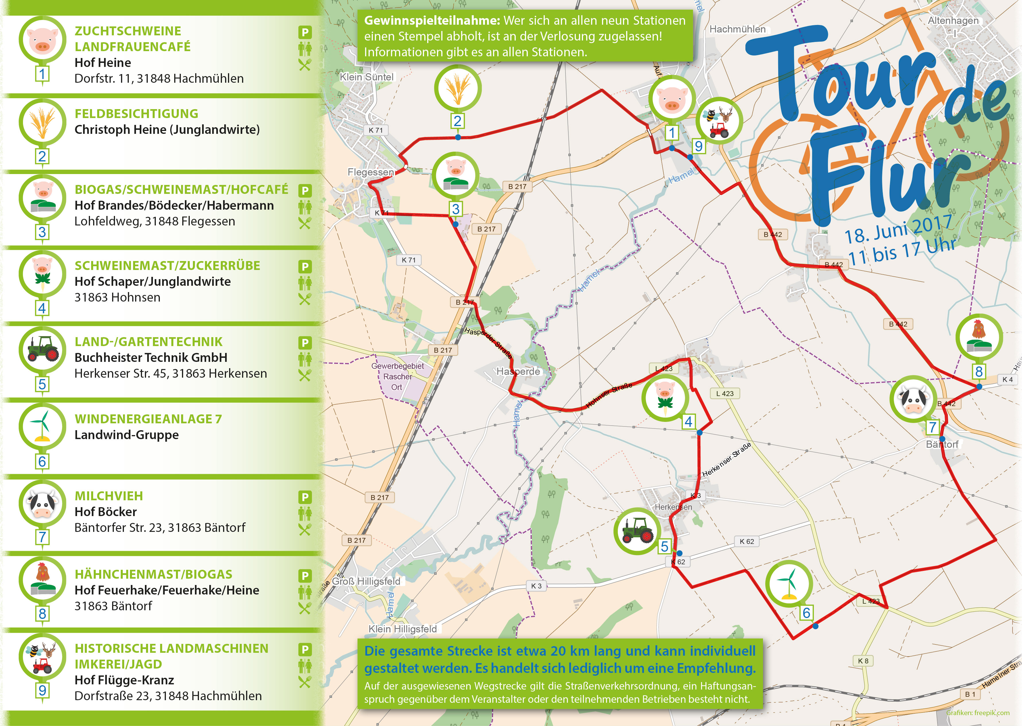 Uebersichtskarte_Weserbergland - Tour de Flur